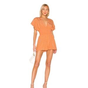 Tularosa Orange Romper